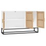 Aparador de madera contrachapada blanco 105x30x65 cm de , Aparadores - Ref: Foro24-352121, Precio: 122,73 €, Descuento: %