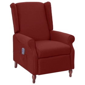 Red wine fabric reclining massage chair by , Electric massage chairs - Ref: Foro24-342230, Price: 172,99 €, Discount: %