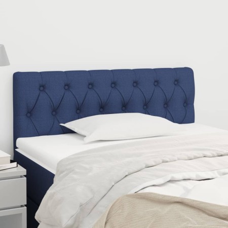 Blue fabric headboard 90x7x78/88 cm by , Headboards and footboards - Ref: Foro24-346318, Price: 53,99 €, Discount: %