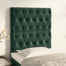 Headboards 2 units of dark green velvet 80x7x78/88 cm by , Headboards and footboards - Ref: Foro24-3116701, Price: 78,50 €, D...