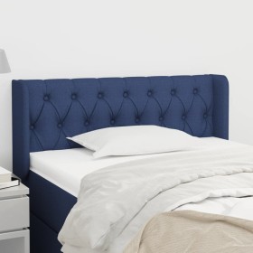 Blue fabric headboard 93x16x78/88 cm by , Headboards and footboards - Ref: Foro24-3119092, Price: 58,99 €, Discount: %