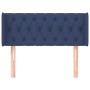 Cabecero de tela azul 93x16x78/88 cm de , Cabeceros y pies de cama - Ref: Foro24-3119092, Precio: 58,50 €, Descuento: %