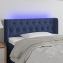 Blue fabric headboard with LED 93x16x78/88 cm by , Headboards and footboards - Ref: Foro24-3123560, Price: 61,96 €, Discount: %