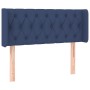 Blue fabric headboard with LED 93x16x78/88 cm by , Headboards and footboards - Ref: Foro24-3123560, Price: 61,96 €, Discount: %