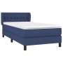 Cama box spring con colchón tela azul 90x190 cm de , Camas y somieres - Ref: Foro24-3126451, Precio: 328,55 €, Descuento: %