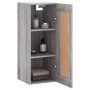 Sonoma gray engineered wood wall cabinet 34.5x34x90 cm by , Sideboards - Ref: Foro24-835024, Price: 47,08 €, Discount: %