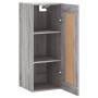 Sonoma gray engineered wood wall cabinet 34.5x34x90 cm by , Sideboards - Ref: Foro24-835024, Price: 47,08 €, Discount: %