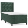 Cama box spring con colchón terciopelo verde oscuro 80x200 cm de , Camas y somieres - Ref: Foro24-3132828, Precio: 328,77 €, ...