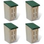 Set 4 cajas nido-refugio para mariposas, 14 x 15 x 22 cm de vidaXL, Refugios para mariposas - Ref: Foro24-41291, Precio: 29,1...