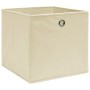 Storage boxes 10 pcs cream non-woven fabric 28x28x28 cm by vidaXL, Storage baskets - Ref: Foro24-325217, Price: 42,31 €, Disc...