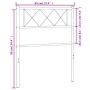 Kopfteil aus weißem Metall, 90 cm von , Kopf- und Fußteile - Ref: Foro24-372354, Preis: 24,99 €, Rabatt: %