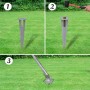 Metal fence with galvanized steel posts stakes 15x1 m by vidaXL, fence panels - Ref: Foro24-141503, Price: 178,04 €, Discount: %