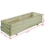 Rectangular wooden flower bed 120x40x30 cm by vidaXL, Pots and planters - Ref: Foro24-41661, Price: 91,09 €, Discount: %