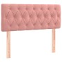 Cama box spring con colchón terciopelo rosa 90x190 cm de , Camas y somieres - Ref: Foro24-3127648, Precio: 327,50 €, Descuent...