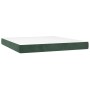 Cama box spring colchón y LED terciopelo verde oscuro 180x200cm de , Camas y somieres - Ref: Foro24-3139760, Precio: 700,97 €...