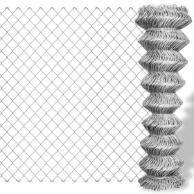 Silver galvanized steel wire mesh fence 15x1.5 m by vidaXL, fence panels - Ref: Foro24-141488, Price: 104,27 €, Discount: %