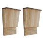 Bat houses 2 units 22x12x34 cm by vidaXL, bat shelters - Ref: Foro24-41293, Price: 41,64 €, Discount: %