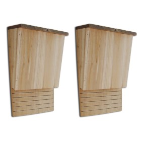 Casas para murciélagos 2 unidades 22x12x34 cm de vidaXL, Refugios para murciélagos - Ref: Foro24-41293, Precio: 35,99 €, Desc...