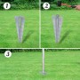 Metal fence with stakes and galvanized steel posts 25x1 m by vidaXL, fence panels - Ref: Foro24-141507, Price: 283,99 €, Disc...