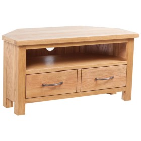 Mueble para TV con cajones madera maciza roble 88x42x46 cm de vidaXL, Muebles TV - Ref: Foro24-241676, Precio: 267,22 €, Desc...