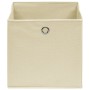 Storage boxes 10 pcs cream non-woven fabric 28x28x28 cm by vidaXL, Storage baskets - Ref: Foro24-325217, Price: 42,31 €, Disc...