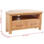 TV-Schrank mit Schubladen aus massivem Eichenholz, 88 x 42 x 46 cm von vidaXL, TV-Möbel - Ref: Foro24-241676, Preis: 267,22 €...