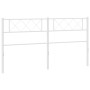 White metal headboard 180 cm by , Headboards and footboards - Ref: Foro24-372362, Price: 29,33 €, Discount: %