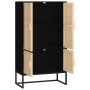 Tall black plywood sideboard 70x35x125 cm by , Lockers and storage cabinets - Ref: Foro24-352140, Price: 165,35 €, Discount: %