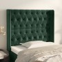 Headboard with dark green velvet ears 93x16x118/128 cm by , Headboards and footboards - Ref: Foro24-3119955, Price: 98,06 €, ...