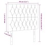 Kopfteil mit LED-Beleuchtung, dunkelgrüner Samt, 90 x 7 x 118/128 cm von , Kopf- und Fußteile - Ref: Foro24-3122799, Preis: 9...