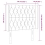 Cabecero con LED de terciopelo verde oscuro 93x16x118/128 cm de , Cabeceros y pies de cama - Ref: Foro24-3124423, Precio: 104...