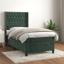 Cama box spring con colchón terciopelo verde oscuro 90x200 cm de , Camas y somieres - Ref: Foro24-3132840, Precio: 379,69 €, ...