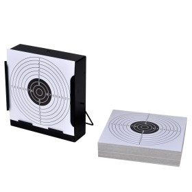 Square target holder of 14 cm with 100 paper targets by vidaXL, Shooting targets - Ref: Foro24-90831, Price: 21,01 €, Discoun...