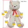 Großer weißer XXL-Teddybär 85 cm von vidaXL, Stofftiere - Ref: Foro24-80097, Preis: 43,56 €, Rabatt: %