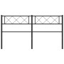 Cabecero de metal negro 135 cm de , Cabeceros y pies de cama - Ref: Foro24-372309, Precio: 32,99 €, Descuento: %