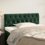 Dark green velvet headboard 100x7x78/88 cm by , Headboards and footboards - Ref: Foro24-346337, Price: 58,98 €, Discount: %