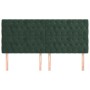 Headboards 4 units of dark green velvet 90x7x78/88 cm by , Headboards and footboards - Ref: Foro24-3116731, Price: 156,99 €, ...