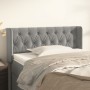 Cabecero de terciopelo gris claro 103x16x78/88 cm de , Cabeceros y pies de cama - Ref: Foro24-3119146, Precio: 69,90 €, Descu...