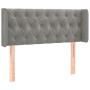 Light gray velvet headboard 103x16x78/88 cm by , Headboards and footboards - Ref: Foro24-3119146, Price: 69,77 €, Discount: %