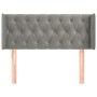 Cabecero de terciopelo gris claro 103x16x78/88 cm de , Cabeceros y pies de cama - Ref: Foro24-3119146, Precio: 69,90 €, Descu...