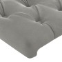 Light gray velvet headboard 103x16x78/88 cm by , Headboards and footboards - Ref: Foro24-3119146, Price: 69,77 €, Discount: %