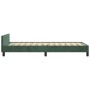 Dark green velvet bed frame with headboard 90x200 cm by , Beds and slatted bases - Ref: Foro24-3125919, Price: 162,99 €, Disc...