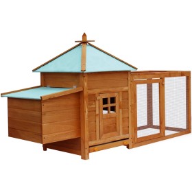 Gallinero de exterior de vidaXL, Jaulas y habitáculos para animales pequeños - Ref: Foro24-170220, Precio: 201,42 €, Descuent...