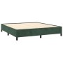 Cama box spring con colchón terciopelo verde oscuro 180x200 cm de , Camas y somieres - Ref: Foro24-3129408, Precio: 693,86 €,...