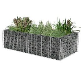 Jardinera de gaviones de acero 180x90x50 cm de vidaXL, Paneles de vallas - Ref: Foro24-141624, Precio: 79,97 €, Descuento: %