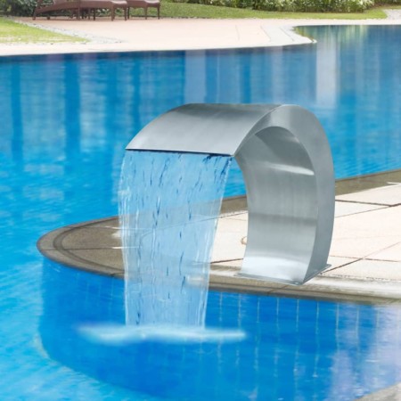 Stainless steel waterfall feature for pool 45x30x60 cm by vidaXL, Fountains and waterfalls - Ref: Foro24-41685, Price: 210,10...