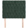 Headboards 2 units of dark green velvet 90x7x78/88 cm by , Headboards and footboards - Ref: Foro24-3116707, Price: 83,73 €, D...