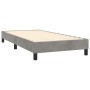 Boxspringbett mit hellgrauer Samtmatratze 100x200 cm von , Betten und Lattenroste - Ref: Foro24-3131123, Preis: 359,39 €, Rab...