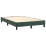 Cama box spring colchón y LED terciopelo verde oscuro 120x200cm de , Camas y somieres - Ref: Foro24-3134576, Precio: 382,99 €...