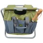 Esschert Design Gartenwerkzeugtasche Hocker Grau GT85 von Esschert Design, Kniebänke, Sitze und Gartenroller - Ref: Foro24-40...